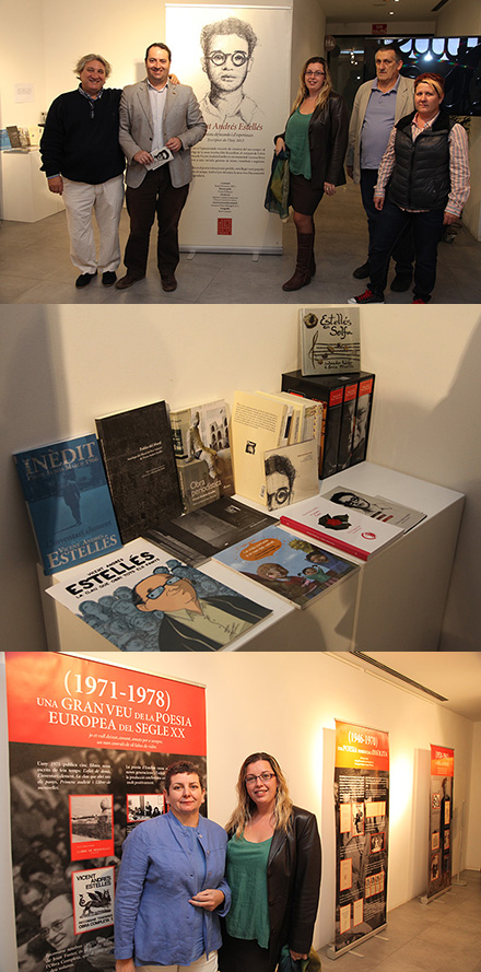 Inaugurada la exposición de Vicent Andrés Estellés en el Melchor Zapata Inaugurada la exposición de Vicent Andrés Estellés en el Melchor Zapata