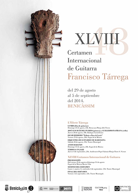 Comienzan las sesiones del XLVIII Certamen Internacional de Guitarra Francisco Tárrega de Benicàssim Comienzan las sesiones del XLVIII Certamen Internacional de Guitarra Francisco Tárrega de Benicàssim