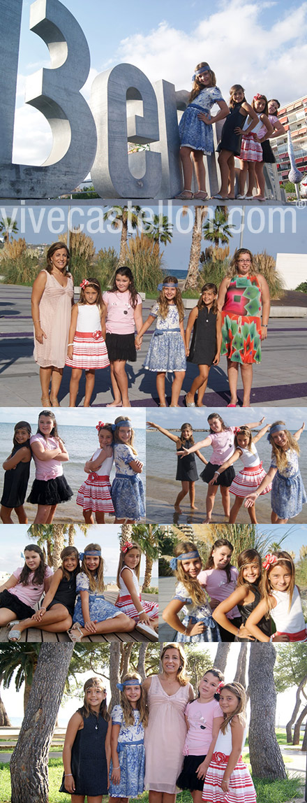 Divertido reportaje fotográfico de la reina y damas infantiles de Benicàssim Divertido reportaje fotográfico de la reina y damas infantiles de Benicàssim