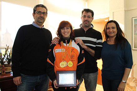 Cristina Giansante Toribio, ganadora del campeonato de España de Wu Shu Taichí