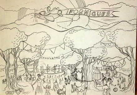 la ilustradora Jenia Maslova colabora con Formigues Festival