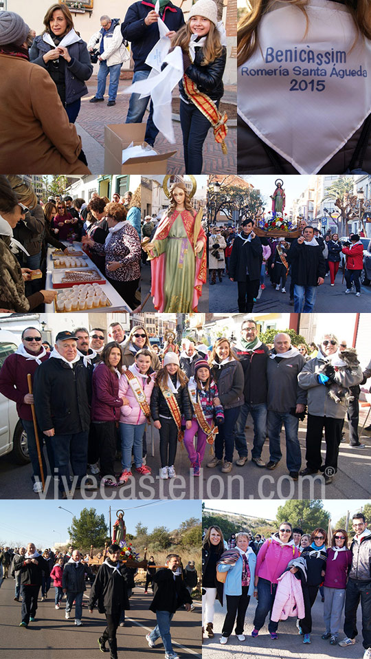Romería en honor a Santa Águeda  en Benicàssim