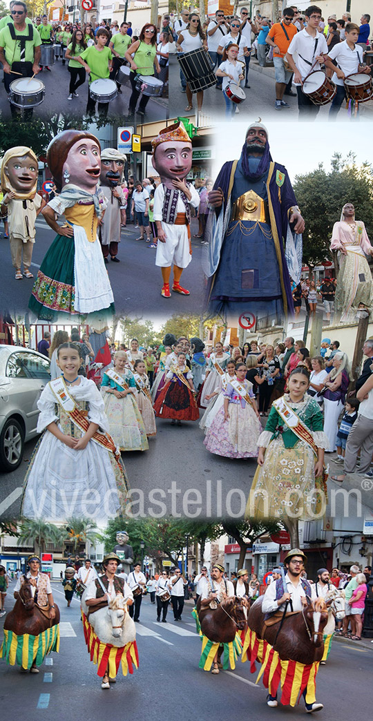 Pasacalle de Gigantes y Cabezudos en Benicàssim