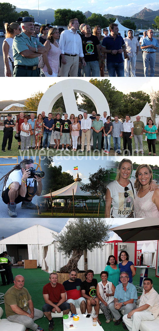 Visita de las autoridades a las instalaciones del Rototom Sunsplash