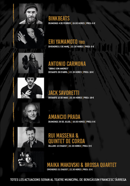 Siete artistas internacionales componen el ciclo Benicàssim Jazz +Altres Músiques