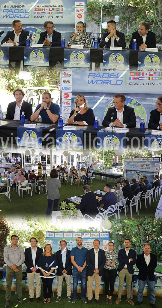 Presentación del Campeonato Mundial de Pádel que tendrá lugar en Castelló y Benicàssim