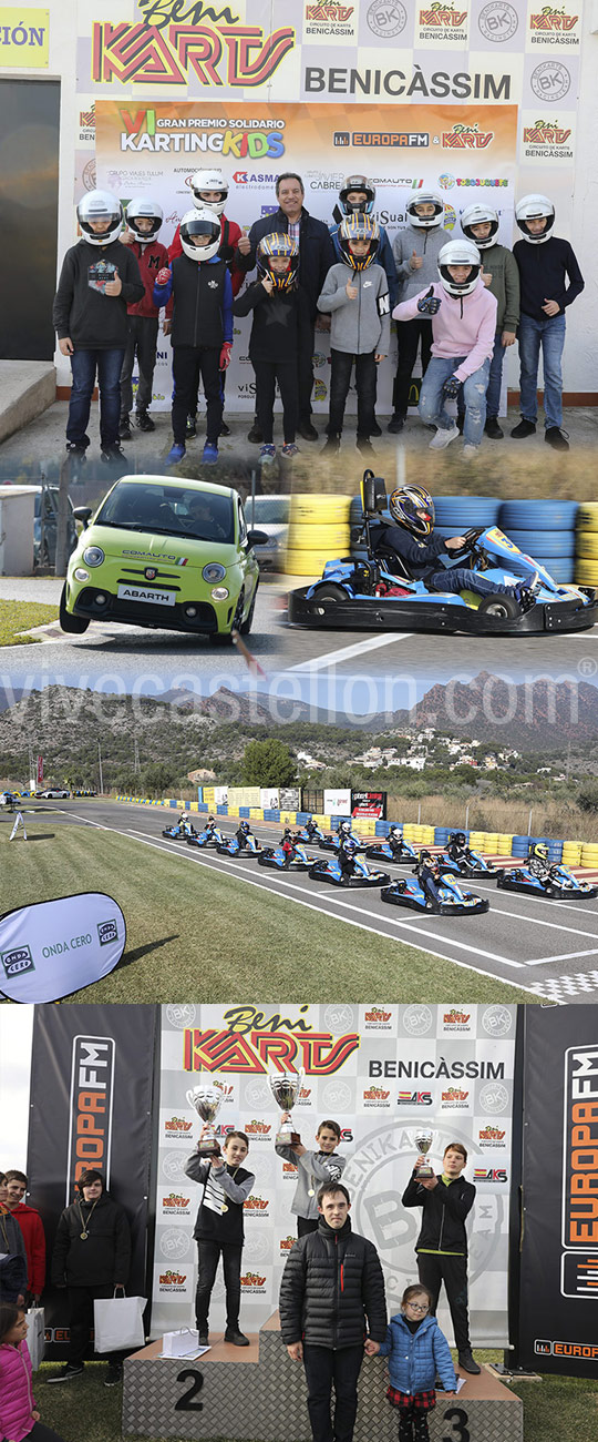 Benikarts y Europa FM presentaron a la carrera solidaria Karting Kids