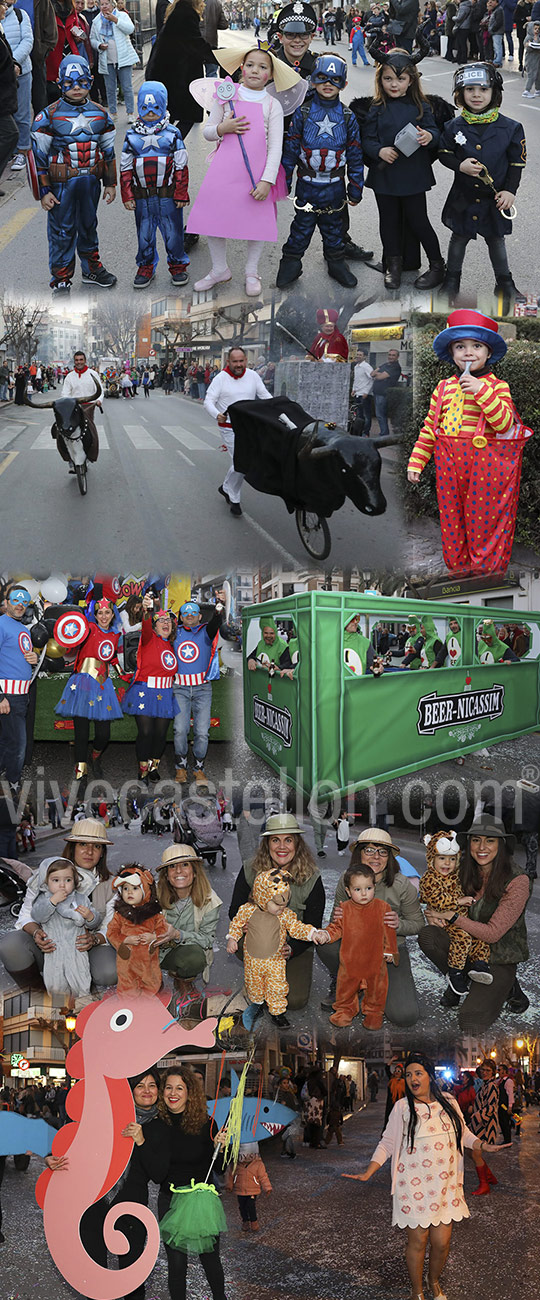 Gran desfile de disfraces en el Carnaval de Benicàssim