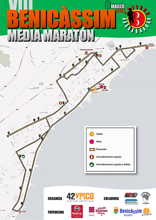 Circuito de la VIII Benicàssim media maratón Circuito de la VIII Benicàssim media maratón