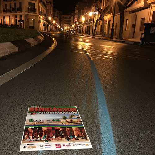 La Media Maratón de Benicàssim ya tiene su línea azul durante los 21,097 metros La Media Maratón de Benicàssim ya tiene su línea azul durante los 21,097 metros