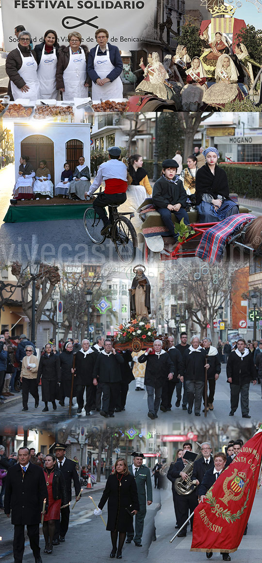 Tradicional procesión en Benicàssim en honor a San Antonio Abad Tradicional procesión en Benicàssim en honor a San Antonio Abad