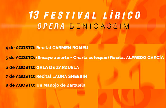 13 Festival Lírico Benicàssim