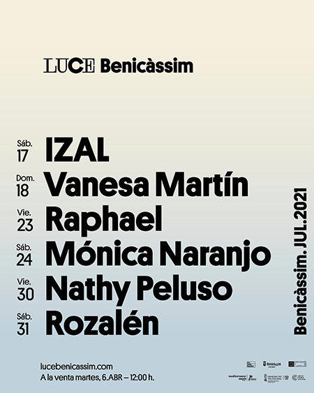Luce Benicàssim confirma sus primeros artistas Luce Benicàssim confirma sus primeros artistas