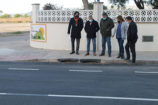 Benicàssim recepciona las obras que dan solución a puntos conflictivos en épocas de lluvia