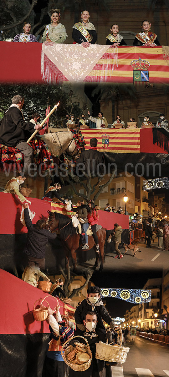  Benicàssim recupera el tradicional acto de reparto y bendición de la Coqueta