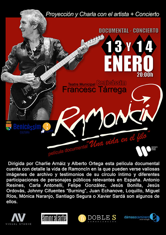 Ramoncín, proyección, charla y concierto