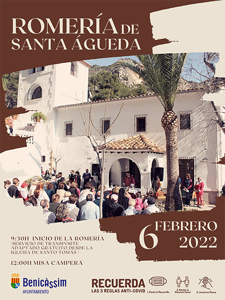 Benicàssim celebra el domingo 6 la tradicional romería a Santa Águeda 