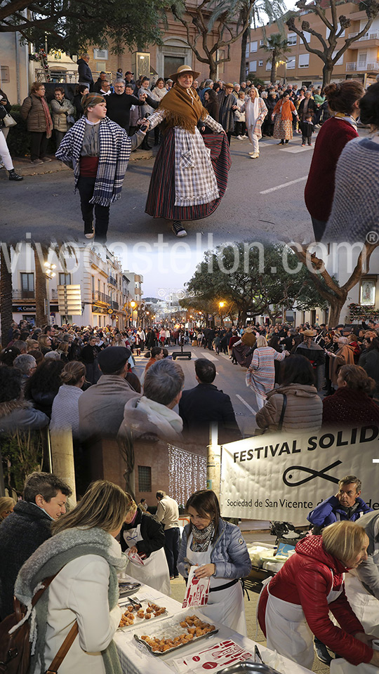 Tradicional procesión en honor a San Antonio Abad