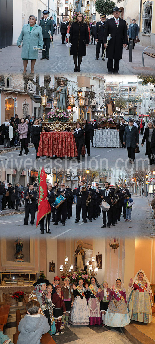 Tradicional procesión en honor a San Antonio Abad 