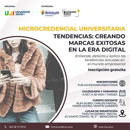 Benicàssim impulsa una microcredencial universitaria para ayudar a emprendedores a detectar y aplicar tendencias 