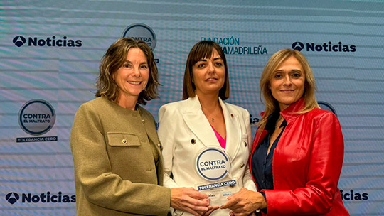Benicàssim reconocida de nuevo por Antena3Noticias y Fundación Mutua Madrileña en su compromiso contra la violencia de género