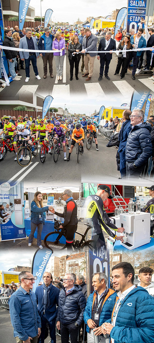 Benicàssim se vuelca con la salida de 75 edición de la Volta Ciclista a la Comunitat Valenciana