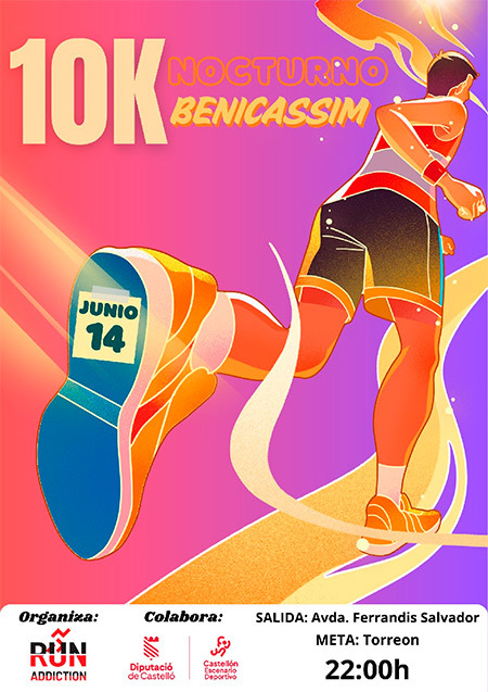 Las playas de Benicàssim se preparan para acoger la 10K Nocturna el próximo 14 de junio 
