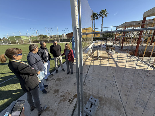 Los vestuarios del complejo multideportivo al aire libre de la Carrerassa avanzan dentro del plan de mejora de las instalaciones