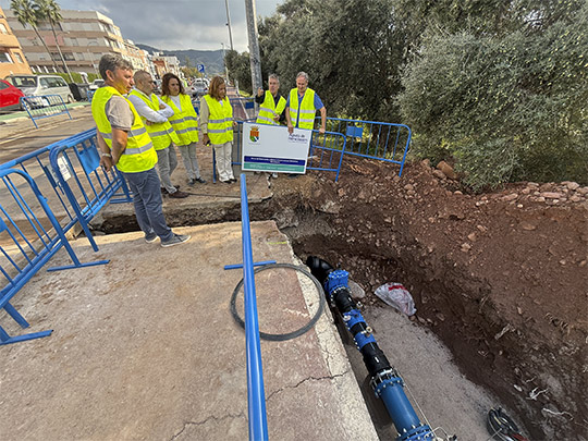 Benicàssim garantiza el suministro de agua potable del casco urbano ante emergencias gracias a una nueva conexión con la desaladora 
