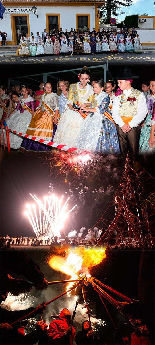 El fuego de “Els Déus del Foc” cierra las fiestas de Benicàssim en honor a Santo Tomás de Villanueva