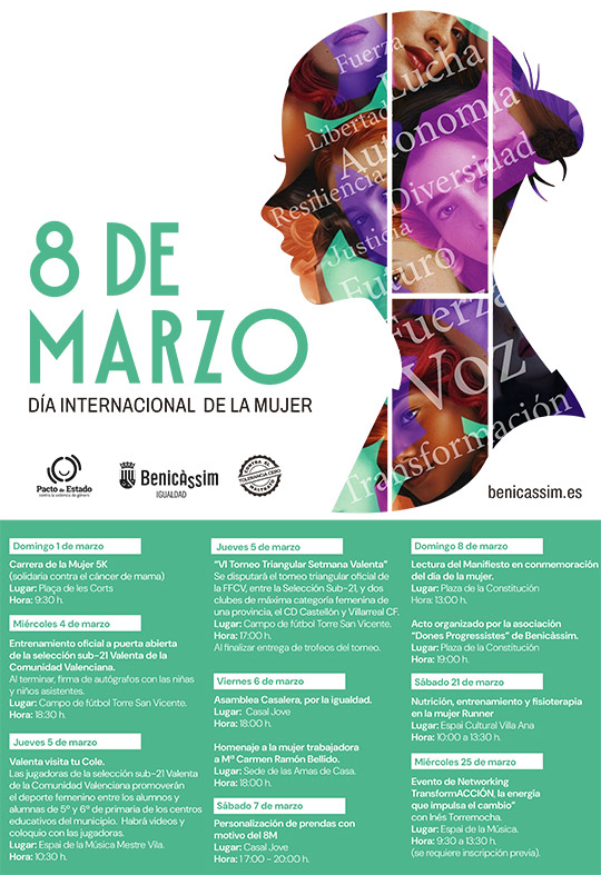Actos en conmemoración del 8M - Día Internacional de la Mujer en Benicàssim