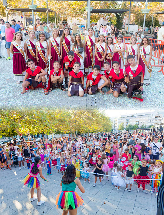 El desfile de disfraces infantil pone color al inicio de la recta final de las fiestas de Benicàssim