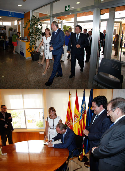 el presidente de la generalitat alberto fabra visita benicasim
