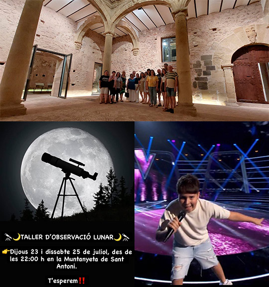 Betxí despide julio con una observación lunar, una visita nocturna al Palau y el concierto del joven de ‘La Voz Kids’