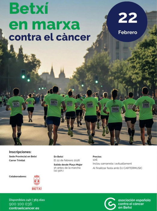 Betxí vuelve a correr contra el cáncer con la XVI Carrera Solidaria 