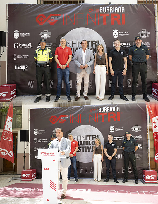 La Diputación de Castellón destaca el Infinitri Burriana Triathlon Festival como una cita de referencia para proyectar el potencial paisajístico de Castellón