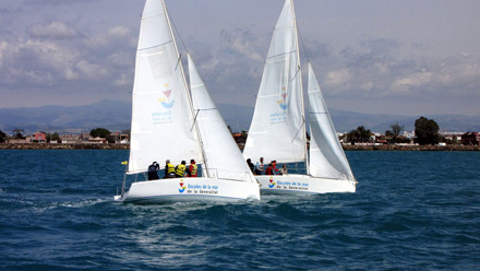 Todo preparado para el  III Campus de Match Race Escoles de la Mar de la Generalitat- Marina Burriananova