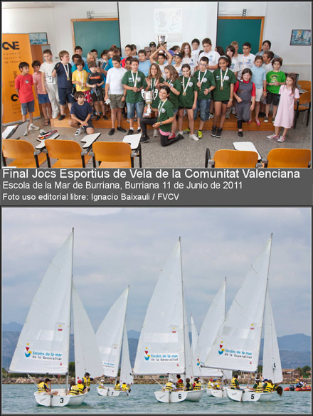  Los niños protagonizarán la Final Autonómica de los Jocs Esportius de Vela en Burriana