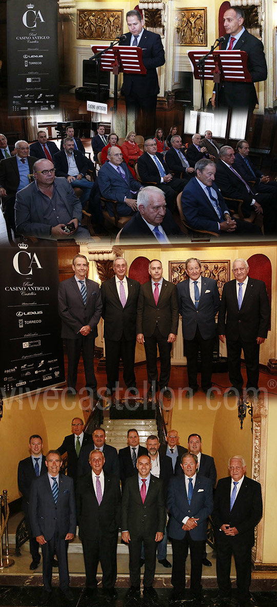 Homenaje a los socios con más de 50 años de pertenencia al Real Casino Antiguo de Castellón