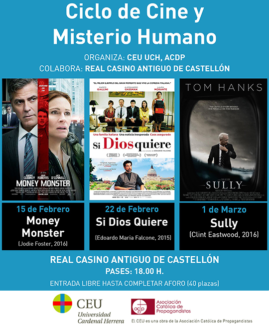 Ciclo de cine y misterio humano en el Real Casino Antiguo de Castellón Ciclo de cine y misterio humano en el Real Casino Antiguo de Castellón