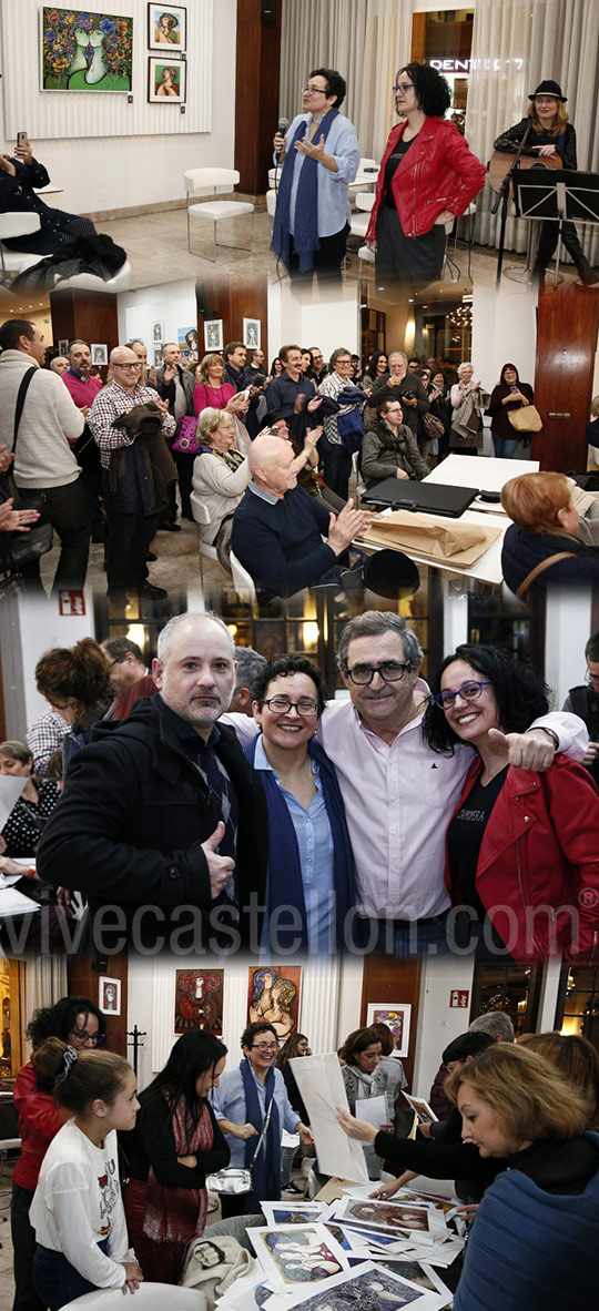 Éxito en la exposición de María Griñó en el Casino Antiguo de Castellón