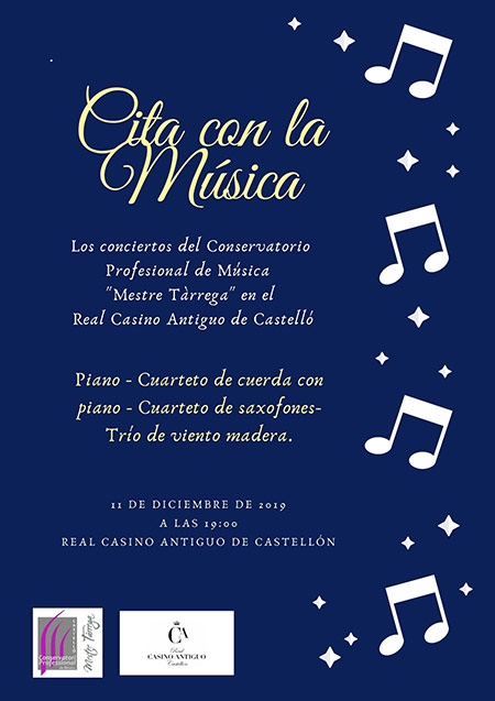 Cita con la música el miércoles en el Real Casino Antiguo de Castelló