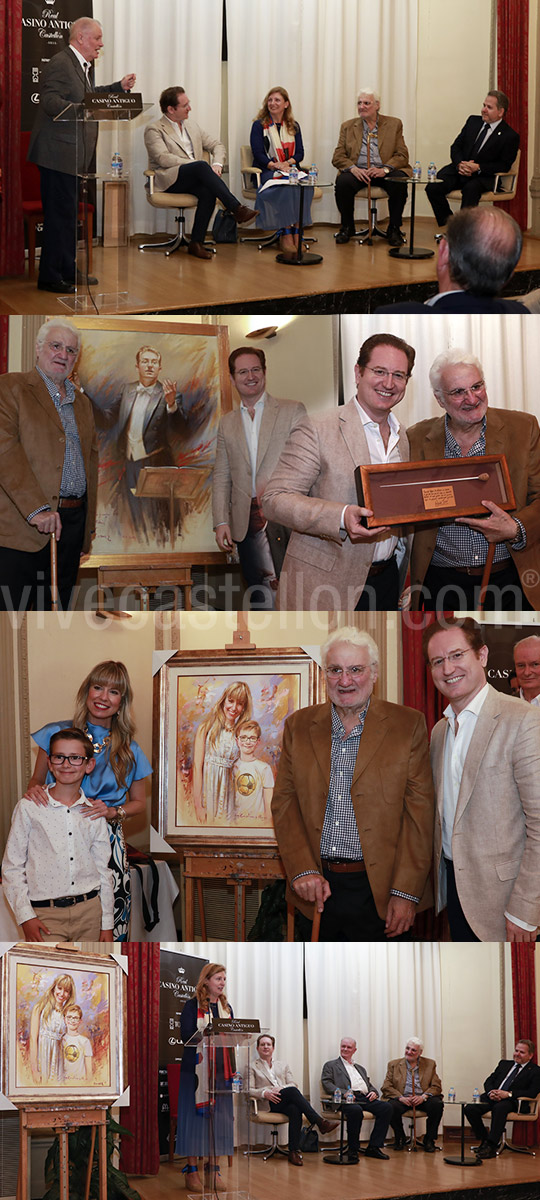 Entrega de un retrato al músico José Ramón Tebar Entrega de un retrato al músico José Ramón Tebar