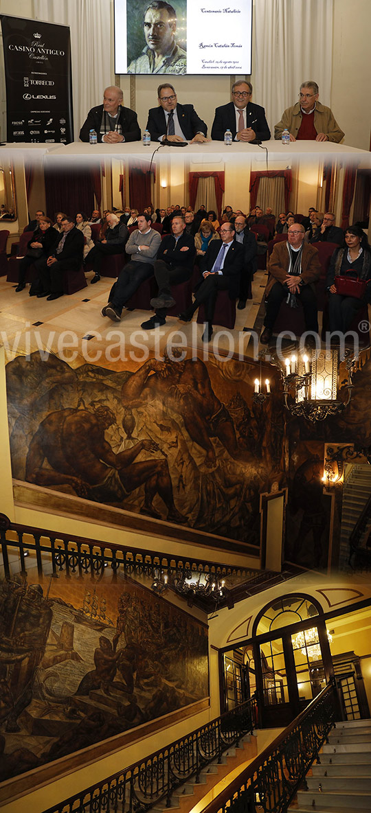 Acto de homenaje a D. Ramón Catalán en el Real Casino Antiguo de Castellón