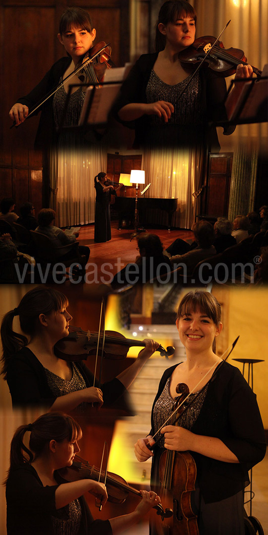 El violín de Alba Encinas en el Real Casino Antiguo de Castellón