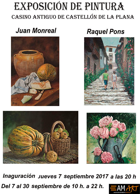 Exposición de pintura de Juan Monreal y Raquel Pons