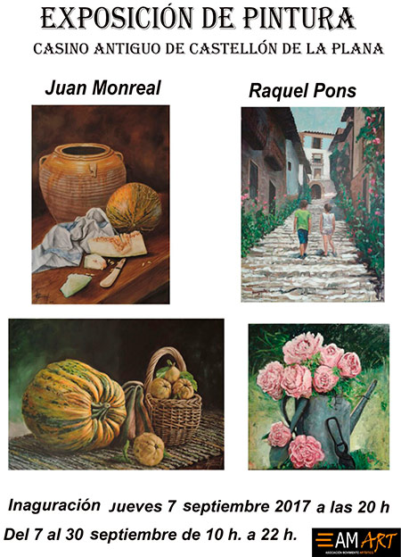 Exposición de pintura de Juan Monreal y Raquel Pons Exposición de pintura de Juan Monreal y Raquel Pons