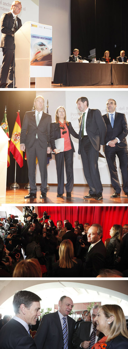 Castellón, Visita de la ministra de Fomento Castellón, Visita de la ministra de Fomento