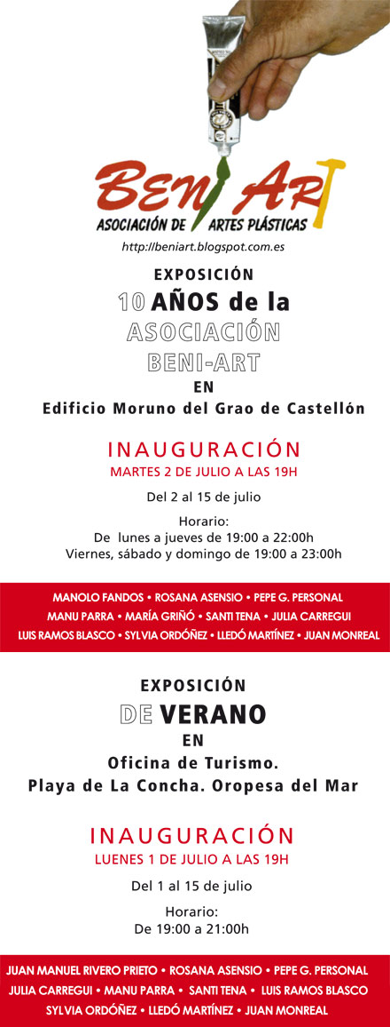 Asociación de Artes Plásticas, BENIART Asociación de Artes Plásticas, BENIART