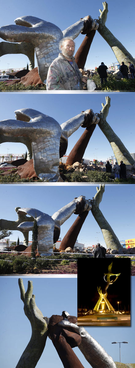 Castellón, escultura de Ripollés Homenaje a LA PAZ Castellón, escultura de Ripollés Homenaje a LA PAZ